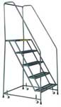Standard Rolling Ladder - Two 16in. Wide Steps - LH218