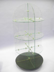 Glass Etagere with Revolving Round Base  - QS7K