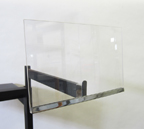 7in. x 11in. Acrylic Signholder for Rectangular Rail - CLOSEOUT - RE711