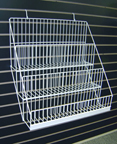 Sturdy Wire Literature Holder for Slatwall or Pegboard 3 Levels - SWL3B