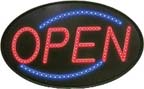 LED Large Oval Open Sign - TL1