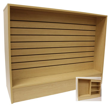 Economy Wrap Counter with Slat Wall Front - 70