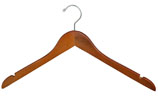 Wooden Wishbone Blouse & Dress Hanger - 17in. - Matte Teak - 625