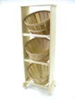 3 Level Wood Basket Display - 7791