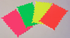 3in. x 5in. Neon Color Star Burst Sign Cards  - CBG338