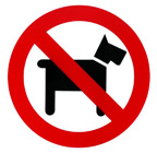 6in. x 6in. No Pets Decal - CLOSEOUT - DNP66