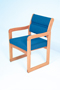 Valley Series Single Sled Base Chair with Arms - DW11