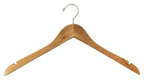 Flat Wood Shirt/Jacket Hanger - H200E