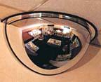 180 Degree View Half Dome Acrylic Security Mirror - 18in. - HD18