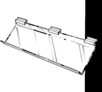 12in. Slatwall Angled Support Shelf - AS12