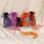 Solid Organza Drawstring Pouches - 4in. x 5in. - ORG45