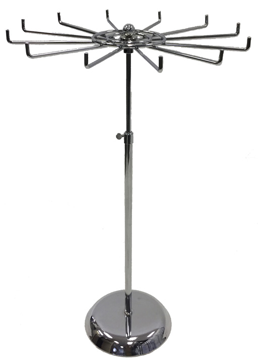 Revolving Tie Rack with Adjustable Stand - RTR