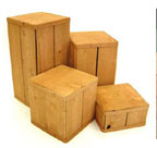 4 Piece Wood Square Pedestal Set 8in. x 8in. - SQ6