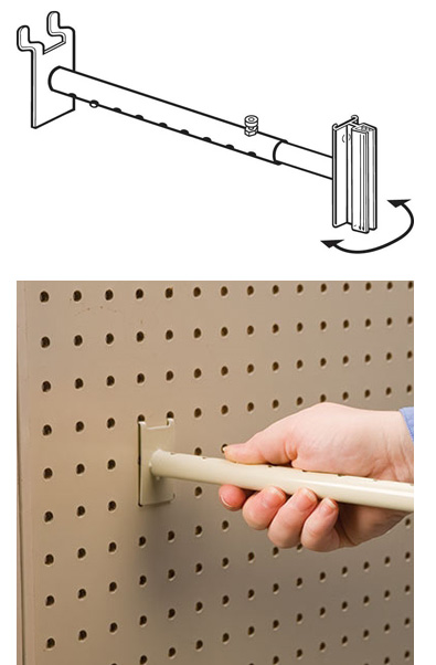 Closeout - Super Grip Aisle Pegboard Sign Holder - TSHP1