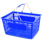 Plastic Shopping Basket in Blue - TZMBL