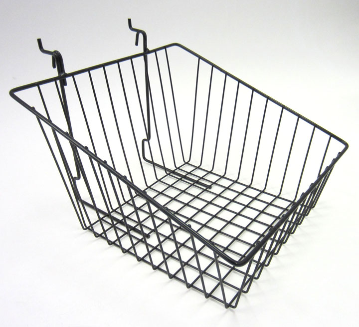 Universal Wire Sloped Front Basket - 12 in. x 12 in. x 8 in. - UB14