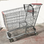 Used Metal Shopping Cart in Gray - USCMETGRAY