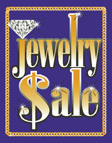 Jewelry $ale Paper Poster - WTP515